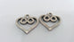 4 Heart Charm Antique Silver Plated Metal Charms  G10971