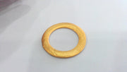 4 Gold Plated Circle Finding Pendant (29 mm)  G641