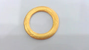 4 Gold Plated Circle Finding Pendant (29 mm)  G641