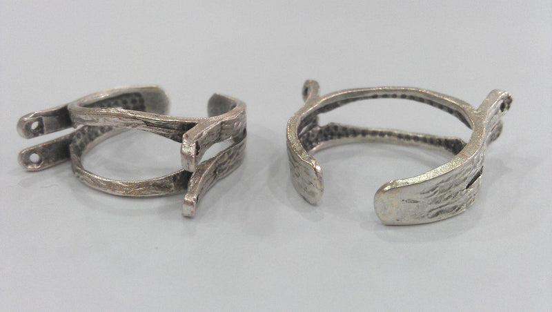 Antique Silver Plated Brass Adjustable  Ring,Findings  G667