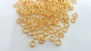 50 Gold Plated Brass Strong jumpring , Findings 50 Pcs (5 mm) G12041