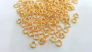 500 Gold Plated Brass Strong jumpring , Findings  (5 mm) G12041