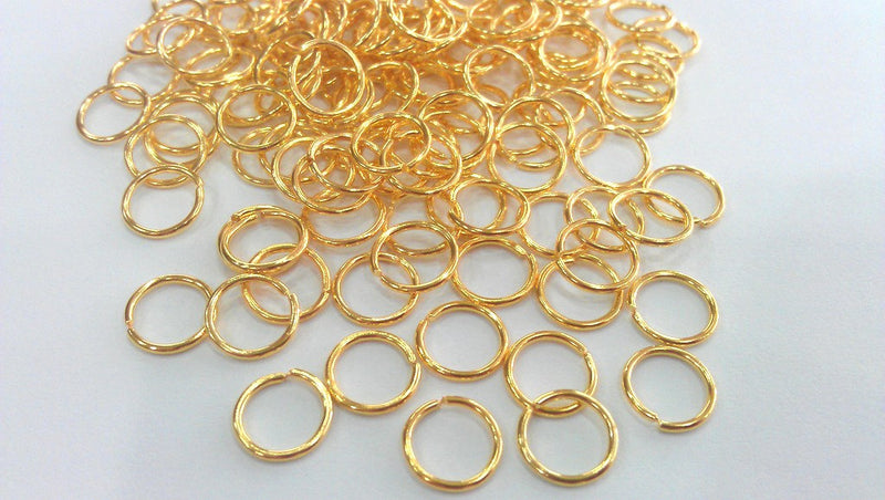 20 Pcs (8 mm) Gold Plated Brass   jump , Findings G674