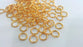 50 Gold Plated Brass Strong  jumprings , Findings  (8 mm) G15614