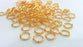 100 Gold Plated Brass Strong  jumprings , Findings  (8 mm) G15614