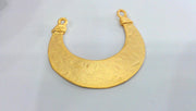 2 Gold Pendant Gold Plated Brass  Connector,Pendant  G9864