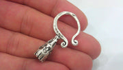 2 Pcs Antique silver  plated Brass Connector ,Findings  G697