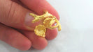Adjustable Ring Blank Setting  (8mm Blank)  , Gold Plated Brass G1014