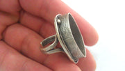 Adjustable Antique Silver Plated Ring Blank (30x22mm Blank) , Bezel Settings,Cabochon Base,Mountings  G1012