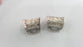 2 Antique Silver Plated Brass Tube Findings  G13940