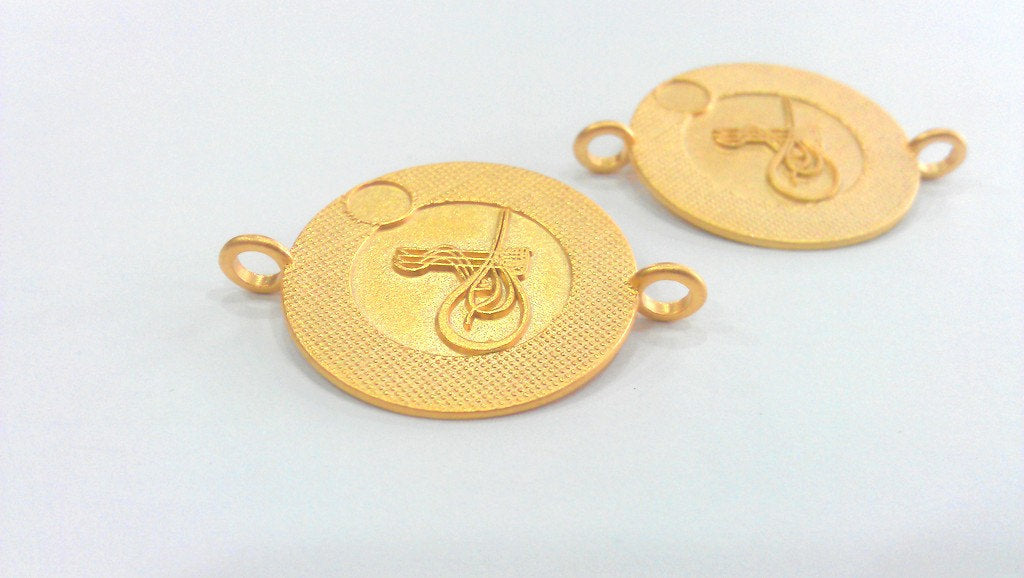 Gold Plated Pendant Gold Plated Ottoman Signature Connector ,Pendant   G1026