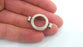 2  Antique Silver Plated Cabochon Base ,Connector ,Findings  (18 mm)  G15412