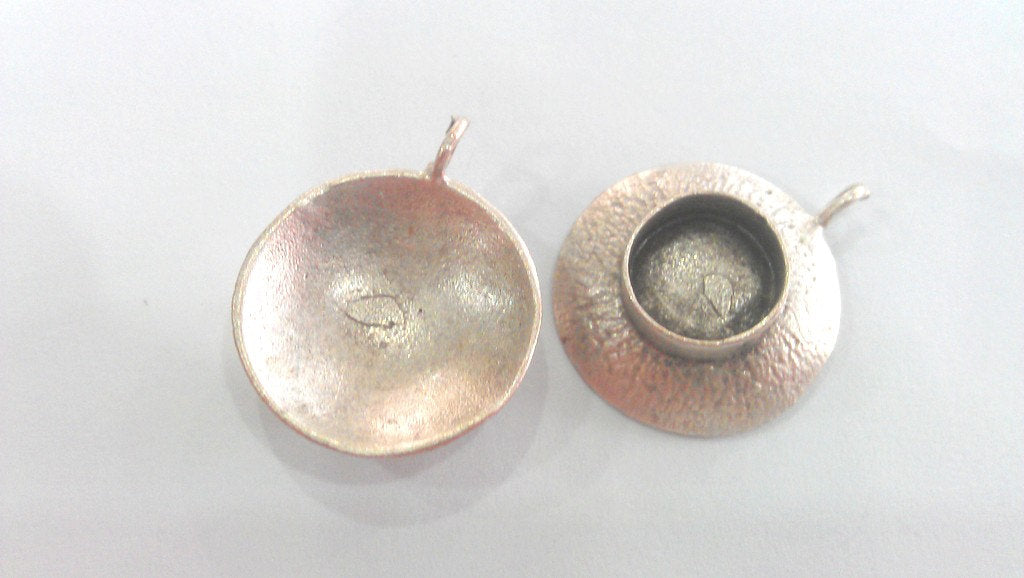 10 Pcs Antique Silver Plated Brass  Bezel , Mountings , Findings  G14410
