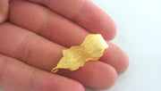 2 Gold Bail Gold Plated Brass  Connector ,Pendant  G12936
