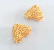 2 Cone Findings Gold Plated Brass  G17499