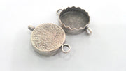 Antique Silver Plated Brass  Blank, Mountings , Findings  G1074