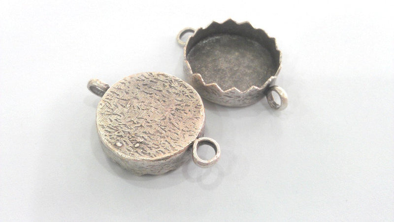 Antique Silver Plated Brass  Blank, Mountings , Findings  G1074