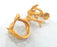 3 Pcs Ring Blank (8mm blank) , Gold Plated Brass  G1014