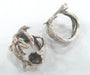 5 Pcs Antique Silver Plated Brass Ring Blank (8 mm Blank)    G14560
