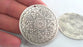 Silver Pendant Antique Silver Pendant Oxidized Silver Plated  Medallion  Pendants  (45 mm)   G12294