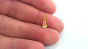 20 Pcs Wire Ends  Findings , Gold Plated Brass (14x4 mm) G14238