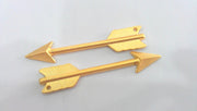 2 Gold Pendant Gold Plated Arrow Pendant  G11588