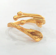Gold Plated Brass Ring Blank (6mm blank) Findings G1245