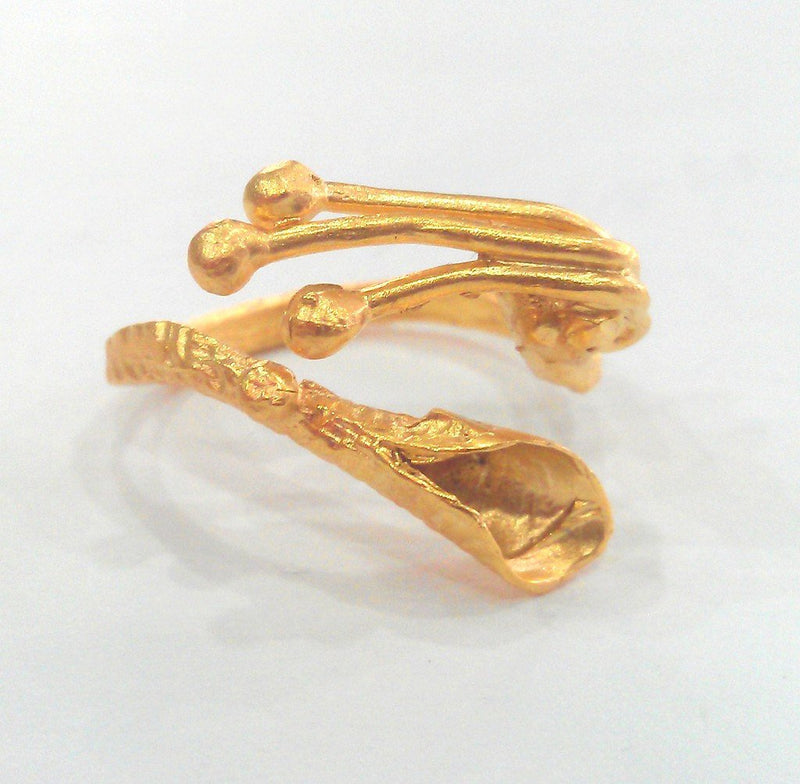 Gold Plated Brass Ring Blank (6mm blank) Findings G1245