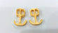 2 Pcs (22x15 mm.) Gold Plated Anchor Connector ,     G1291