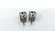 2 Bail Findings Antique Silver Plated Brass Connector ,Findings  G14561