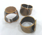 Antique  Brass Adjustable Ring Blank ( 15 mm Blank )  Base Setting , Findings  G10985