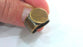 Antique  Brass Adjustable Ring Blank ( 15 mm Blank )  Base Setting , Findings  G10985