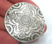 Silver Plated Medallion Pendants (45 mm)  G12632