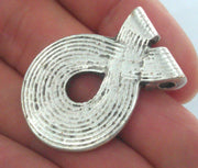 1 Pc (32x25 mm) Oxidized Silver Plated  Medallion  Pendants G10961