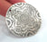 Silver Plated Medallion Pendants (45 mm)  G12632