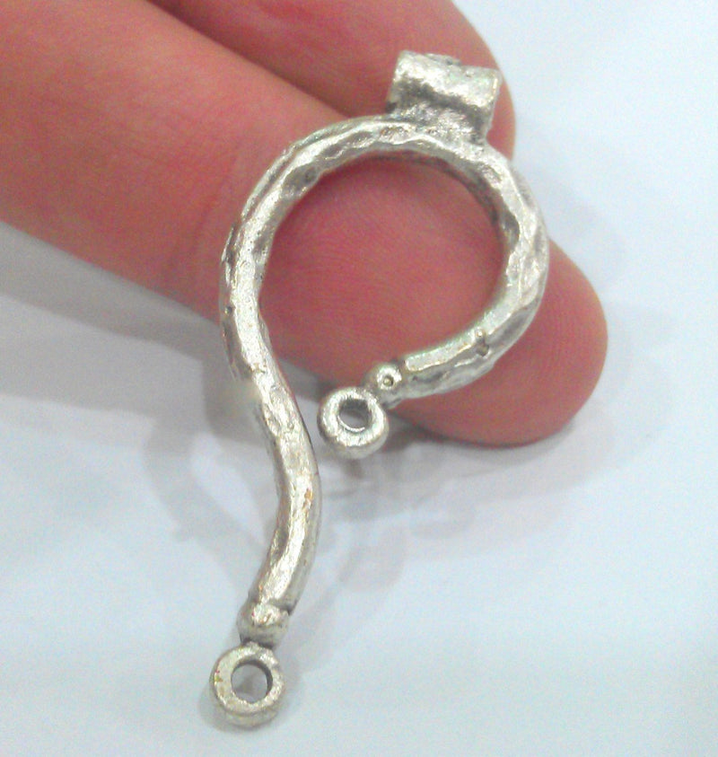 Antique Silver Plated Charms Connector , Pendant  G1439