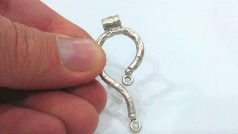 Antique Silver Plated Charms Connector , Pendant  G1439