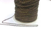 100mt Antique Bronze Tone Brass Soldered Cable Chain 100 Meters-333 Feet (1.5x2 mm.) G283