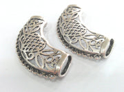 2 Pcs Antique Silver Plated Brass   Connector ,Pendant  G1480