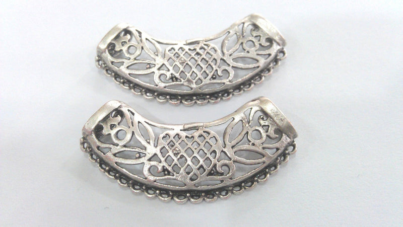 2 Pcs Antique Silver Plated Brass   Connector ,Pendant  G1480