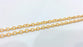 10 mt Gold Chain Cable Chain Gold Plated Chain 10 Meters- 33 Feet  (3x4 mm) G9591