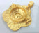 Gold Plated Brass Blank (16mm blank)   G1518