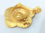 Gold Plated Brass Blank (16mm blank)   G1518