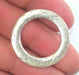 Antique Silver Circle Antique Silver Plated Round , Connector ,Findings 10 Pcs (30 mm) G13815