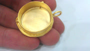 25 mm  Gold Plated Brass Bezel Settings , Mountings , Findings  G1595