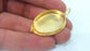 30x22 mm   Bezel Settings , Mountings , Gold Plated Brass G1598
