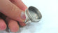 Antique Silver Plated Brass Round Ring , (24 mm Blank)  Bezel Settings,Cabochon Base,Mountings  G9637