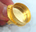 Adjustable Ring  Blank (25 mm Blank)  Settings, Cabochon Base,Mountings Gold Plated Brass G1603