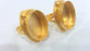 Ring Settings Cabochon Base,Mountings  Gold Plated Brass (25x18 mm Blank)  G10783