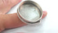 Silver Ring Blank Base Bezel Settings  Cabochon Base Mountings Adjustable  Antique Silver Plated Brass  (35 mm Blank)  G12194
